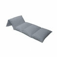 thumbnail image 4 of Navy Floor Pillow Lounger Cover, Woven Marine Life Inspired Ropes in Square Shapes Geoemtric Grid Art Print, Nap Mat Printed Fabric Case for 5 Pillows, 88" x 27", Navy Blue and White, by Ambesonne, 4 of 5