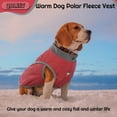 thumbnail image 6 of QBLEEV Dog Vest Polar Fleece Dog sweater for Winter to Keep Warm,Pet Clothes in Cold weather for Small Medium Large Dogs,Pink,S, 6 of 7