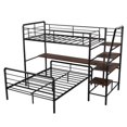 thumbnail image 4 of Churanty Twin Over Full Loft Bed Metal Frame with Desk and Ladder and Separate Platform Bed, 4 of 8