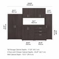 thumbnail image 3 of Bush Business Furniture Ensemble de Rangement Modulaire Universel 108W 6 Pcs avec Armoires de Sol et Murales - Gris Orage, 3 of 10