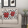 thumbnail image 6 of Valentines Day Pillow Covers 16x16 Inch Red Love Heart Decorative Outdoor Throw Pillow Covers Valentines Pillow Cases Cotton Linen Cushion Covers for Couch Sofa Bed Home Decor (Pack of 2), 6 of 6