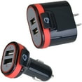 thumbnail image 3 of SIIG Fast Charging USB Wall Charger & Car Charger Bundle Pack White ACPW1A22S1, 3 of 10