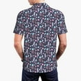 thumbnail image 3 of Balery Watercolor Marine Animals Printed Men’s Short Sleeve Polo Shirt, Midweight Men's Shirt,Golf Polo shirts -3X-Large, 3 of 8