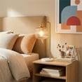 thumbnail image 5 of Brilliant Glow Clear Glass White Marble Table Lamp, 5 of 6