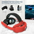 thumbnail image 2 of Courroie de Tête Confortable pour Meta Quest 3, Sangle de Remplacement Légère Accessoires VR, Réduit la Pression sur le Visage Confortable Pratique Design à Rabat Casque VR pour Quest 3, 2 of 7