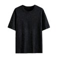 thumbnail image 3 of Bcfgryg Men's T shirts Star Studded Sparkling Starry Sky Design Of Men Casual Loose Trendy Comfortable Round Neck Short Sleeved T Shirt Plain T-shirts Men, 3 of 5
