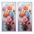 thumbnail image 2 of Designart "Carnations Representation Colorfuled Acrylic II" Carnations Framed Wall Art Set Of 2 - Peach Floral Framed Wall Art Set Of 2, 2 of 7