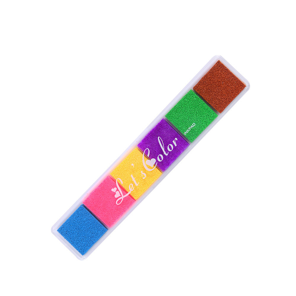 Gradient Color Ink Pads Stamps Colorful Rubber Stamp Pad DIY Craft