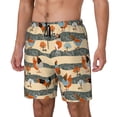 thumbnail image 2 of Uemuo Funny Chicken Pattern Mens Swim Trunks Quick Dry Board Shorts with Mesh Lining, Stretch Beach Shorts Quick Dry No-Chafing Board Shorts-X-Large, 2 of 9