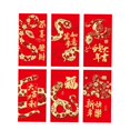 thumbnail image 4 of 6 sobres de Año Nuevo chino BLESIY paquete rojo decoración Hongbao 17 cm x 9 cm, 4 of 8