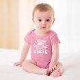 thumbnail image 2 of Drink Til I Pass Out Like My Uncle Baby Bodysuit – Funny Infant One-Piece for Boys Girls, Newborn Gift Outfit Pink-style 18months, 2 of 7