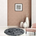thumbnail image 4 of UHUSE Circle Round Shaggy Rug Living Room Bedroom Carpet Floor Fluffy Mat Anti-Skid, 4 of 5