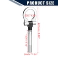 thumbnail image 3 of Tono de plata de aleación de alupara Minio redondo delantero trasero parachoques gancho de remolque tornillo para Hyundai Veloster 2012-2017, 3 of 6