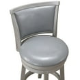 thumbnail image 4 of WHI Rowan 26" Solid Wood/Faux Leather Counter Stools in Gray (Set of 2), 4 of 6