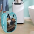 thumbnail image 6 of Buenod Painting Mesh Hamper Collapsible Laundry Basket, 72L, Blue, 6 of 8