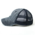 thumbnail image 4 of CoCopeaunt New Fashionable Wash Cotton Visor Hat Light Plate Horse Tail Baseball Cap Broken Net Cap, 4 of 6