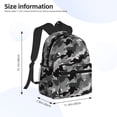 thumbnail image 4 of Haiem Horse Silhouette Lightweight Backpack for School, Classic Basic Water Resistant Casual Daypack for Travel with Bottle Side Pockets, 4 of 8