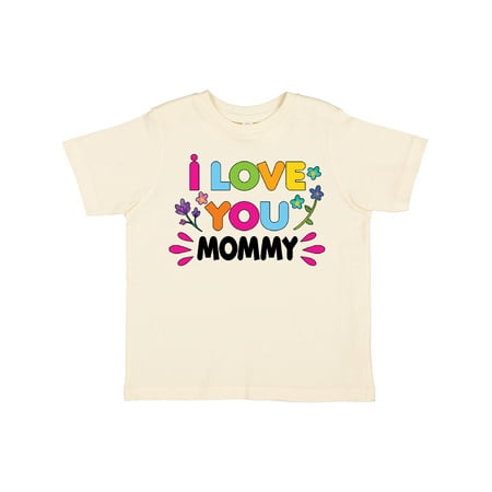 

Inktastic I Love You Mommy with Flowers Gift Toddler Toddler Girl T-Shirt