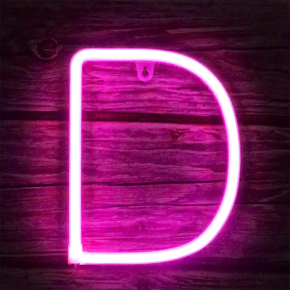 Coloody Light Up Letters Neon Signs Battery/USB Powered Letter Lights ...