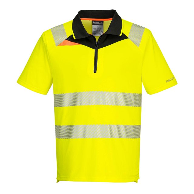 Portwest - Polo DX4 para Hombre (Amarillo, Negro)