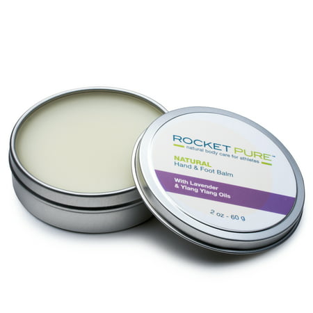 Natural Hand and Foot Balm for Athletes With Lavender and Ylang Ylang. For Dry Cracked, Damaged Heels From Running, Hiking. Moisturize Dry, Chapped Hands From Climbing, Lifting and Other