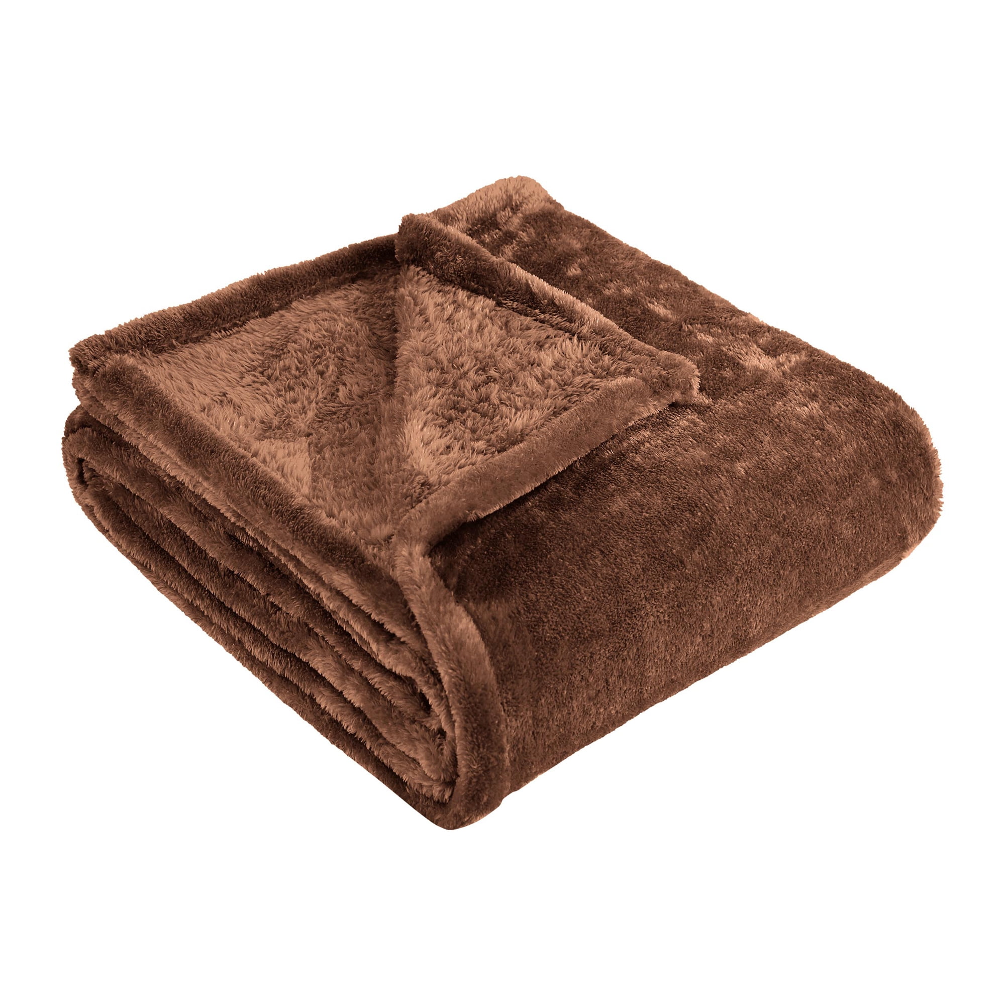 Premium 100% Micro-Polyester Fleece Blanket, Ultra-Plush , Soft, Breathable, All-Season, Perfect for Bed or Couch, Blanket Set , Throw, Chocolate by Blue Nile Mills