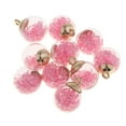 thumbnail image 2 of HOMYL 5x10Pcs Crystal Glass Ball Charms Shiny Rhinestone Jewelry Pendant Pink 5 Pcs, 2 of 8