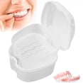 thumbnail image 2 of Lieonvis Denture Case,Denture Cup with Strainer,Complete Clean Care for Dentures,Denture Bath Box False Teeth Storage Box with Basket Net Container Holder, 2 of 9