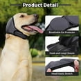 thumbnail image 4 of Snfy Quiet Ears for Dogs Comfort Calming Hoodie Dog Ear Covers for Noise & Anxiety Relief Ear Wraps for Dog Adjustable Dogs Ear Muffs Noise Protection Firework,Grooming and Force Drying, 4 of 8
