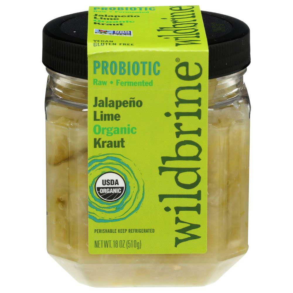 Wildbrine Organic Jalapeno Lime Sauerkraut, 18 Ounce 6 per case