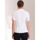 thumbnail image 3 of Blusas de gasa con cuello en V casual de manga corta para mujer con corbata blanco XS, 3 of 5