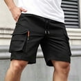 thumbnail image 2 of Dagugfen Cargo Shorts for Men 8" Inseam Loose Fitted Elastic Waist Drawstring Summer Outdoor Climbing Shorts with Multi Pockets, 2 of 7