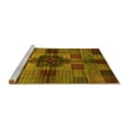 thumbnail image 2 of Ahgly Company Machine Washable Indoor Rectangle Checkered Yellow Modern Area Rugs, 5' x 8', 2 of 4