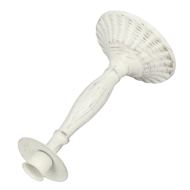 Candle Pedestal, 177g/6.2oz Weight White Color Iron Material Candle Holders for Party Decorations for Photo Props