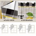 thumbnail image 5 of Swag Valance Curtains for Windows, Lemon Light Filtering Kitchen Curtains with Rod Pocket, Summer Botanical Black White Plaid Pastoral Wooden Window Treatment Valances for Living Room, 36x36 - 2 PCS, 5 of 9