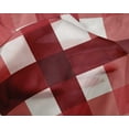 thumbnail image 4 of oneOone Silk Tabby Bright Red Fabric Gingham Check Craft Projects Decor Fabric Printed By The Yard 42 Inches Wide, 4 of 4