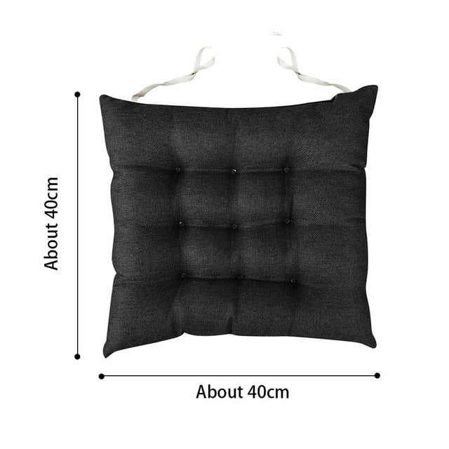 WREESH Coussin de Chaise Rond en Coton Rembourrage Doux Coussin de Siège Bureau Maison Ou Voiture