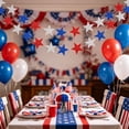 thumbnail image 7 of Xinyat Patriotic Star Garland Banner Streamers Red White and Blue - 8 FT 1 Strands - Patriotic Decorations for 4th of July, Independence Day, Labor Day, Veterans Day, Memorial Day, 7 of 7