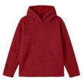thumbnail image 5 of COMVALUE Men Solid Color Pullover Hoodie Soft Fuzzy Plush Fabric Long Sleeve Loose Fit Casual Hooded Sweatshirt for Everyday Outfits, 5 of 5