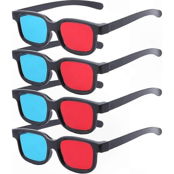 3D Glasses for Movies, Games, and Pictures in Red-Blue Format