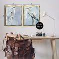 thumbnail image 3 of Stupell Industries Heron Birds Standing Blue Sky Animals & Insects Painting Gold Floater Framed Canvas Art Print Wall Art, 25 x 31, Set of 2, 3 of 9