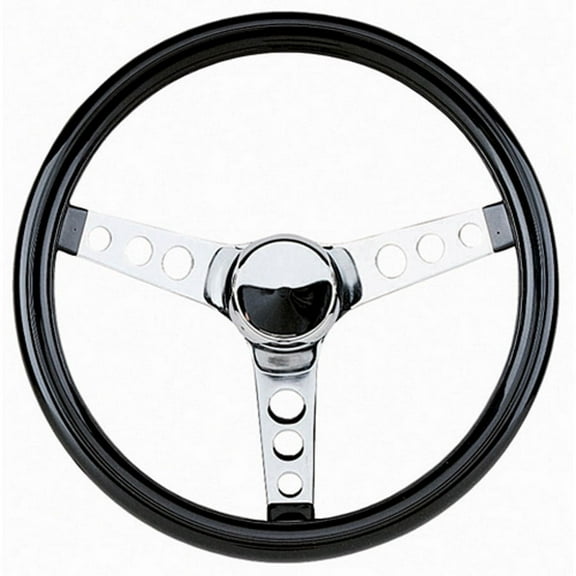 Grant Chrome Steel 12-1/2 in Diameter Classic Cruisin Steering Wheel P/N 802