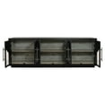 thumbnail image 2 of Kate 6-Door Solid Wood Sideboard with Oak Wood in a Dark Brown Finish, 2 of 3