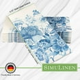 thumbnail image 3 of SimuLinen 19”x17” Signature Dinner Napkins – Blue Garden – Box of 60, 3 of 6