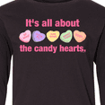 thumbnail image 4 of Inktastic Candy Hearts II Long Sleeve Youth T-Shirt, 4 of 5