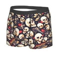 thumbnail image 2 of Balery Guitar Skull record Men's Boxer Briefs, Soft and Breathable Cotton Underwear with nylon Waistband-XX-Large, 2 of 9