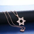 thumbnail image 2 of Star Shape Women Necklace Pendant Romantic 14k Rose Gold Plated Jewelry Gift, 2 of 7