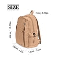 thumbnail image 3 of Deago Nylon Backpack for Women & Men Casual Lightweight Daypack Basic Backpack for High School College Students Travel Laptop Bag, Khaki, 3 of 9