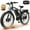 Black-White, variant on (US in Stock)Peak 6000W Dual Motor Ebike , 45-50MPH Electric Bike for Adults, 60V 25AH Battery 100Miles Range Ebike, 26Inch Fat Tire Fast Electric Bicycles for Snow Off-Road Commuter Mountain E-Bike