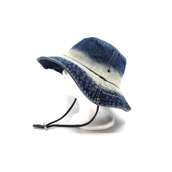 Women’s Cotton Washed Denim Two Tone Bucket Hat